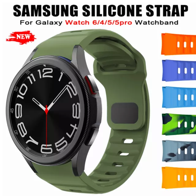 Silicone Band Strap For Samsung Galaxy Watch 6 4 5 Pro 40/44mm Classic 43/47mm