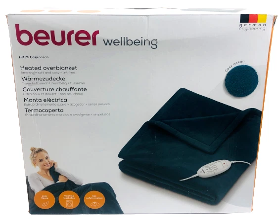 Beurer HK 48 Cosy Sofa Heizkissen Wärmekissen 3 Stufen Abwaschbar Grau ✅