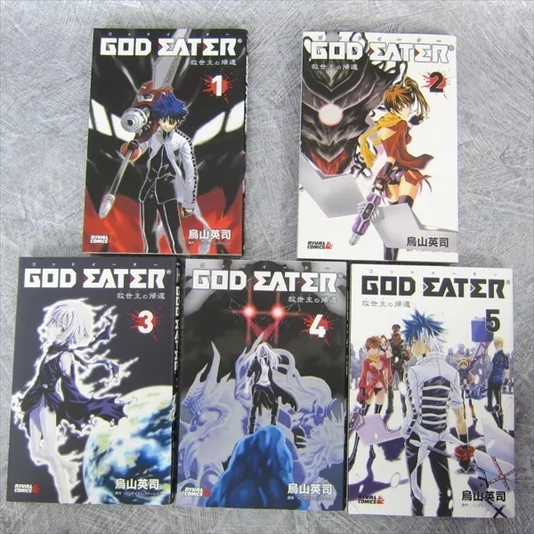 GOD EATER Return of Savior Manga Comic Comp Set 1-5 EIJI KARASUYAMA Japan Book *