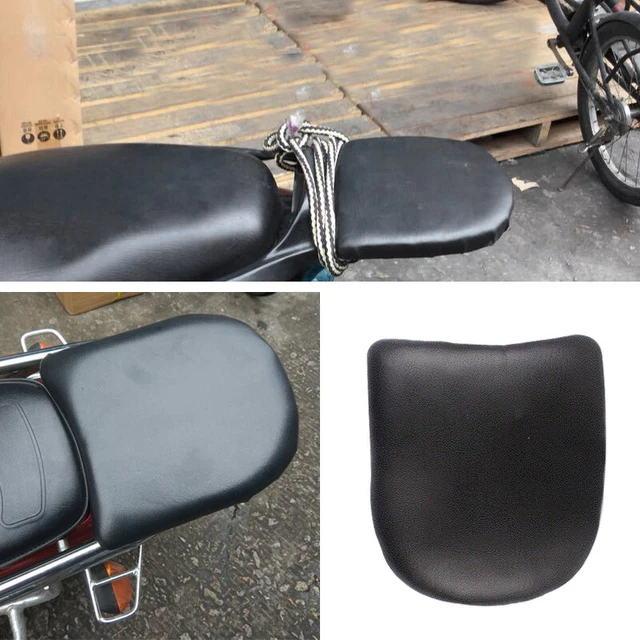 1× Motorcycle Rear Rack Cushion Pad Riding Bicycle Assenger Seat Cover PU