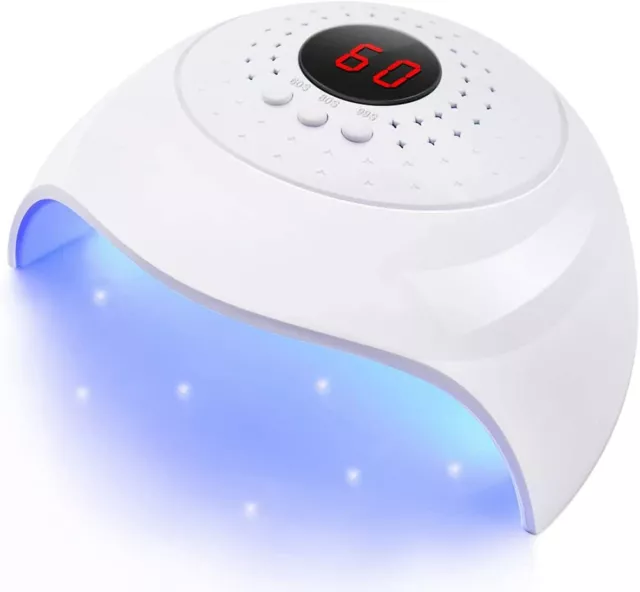 Led UV Nail Lamp 54W Gel Nail Dryer Curing Lamp with USB 3 Timer Auto Sensor NEW