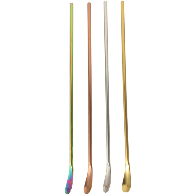 4 pz asta di agitazione 26X1,3X1,3CM acciaio inox bambino