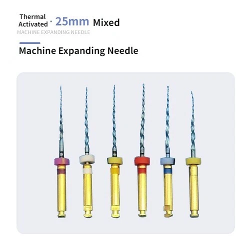 6pcs Dental Heat Activated Engine Use Rotary Canal Root Files SX-F3 25mm