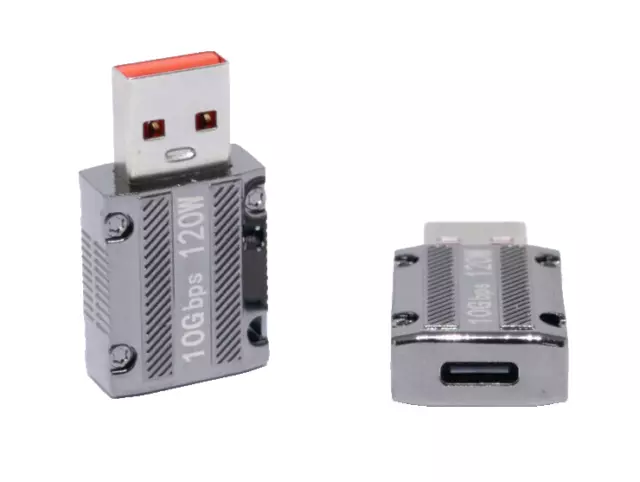 USB Stecker Auf Type-C Adapter 120W Bis 10Gbps Daten Übertragung 3.1 USB A Auf C