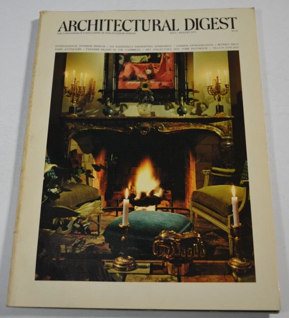 ARCHITECTURAL DIGEST JULY / August 1975 Interior Design Magazine ...