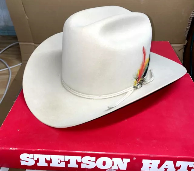 Stetson Tan Rancher Beaver Vintage Hat Woriginal Box 4x 7 38 3 12