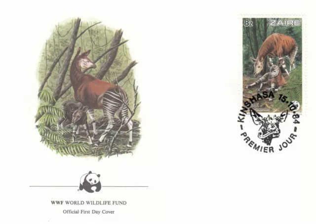 (120081) Okapie WWF Zaire FDC 1984