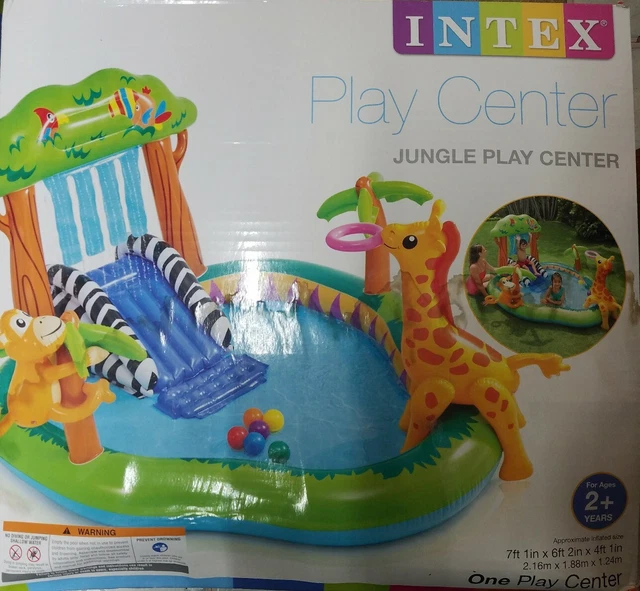 INTEX JUNGLE PLAY Center piscina gonfiabile e spruzzatore 7 piedi x 6