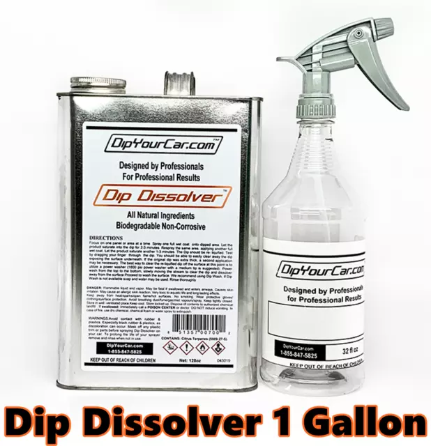 DYC Dip Dissolver Remover (1) Gallon Liquid Wrap Plasti Dip® Peelable Paint