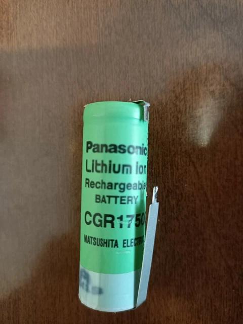 Batteria Ricaricabile Li-Ion 18500 3.7V 1300mAh ALCAPOWER Con Lamelle A Saldare Per Elettronica E Dispositivi Fai-da-Te