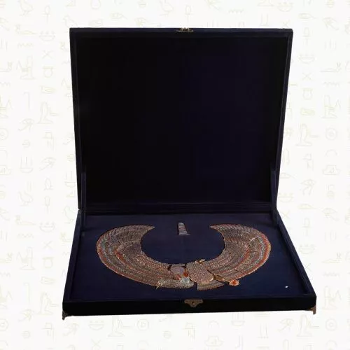 Tutankhamun Tomb Necklace (Horus-Cobra) Pendants in Copper with 24K Gold Plating 2