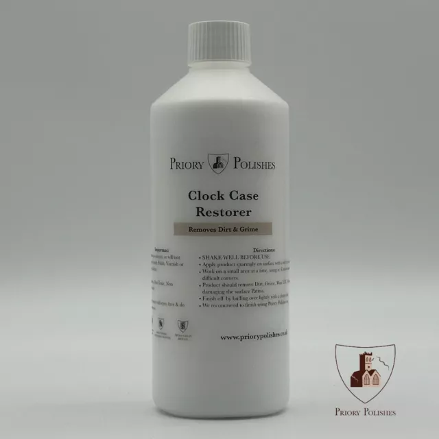 PRIORY POLISHES  CLOCK CASE RESTORER - 500ML - Free P&P