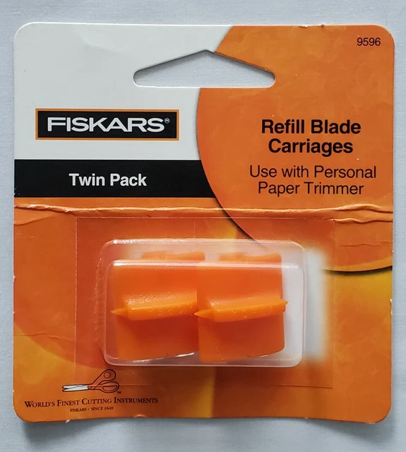 Fiskars Paper Trimmer Refill Blade Cartridges Twin Pack 9596 Straight Style G Fiskars Paper Trimmer Refill Blade Cartridges Twin Pack 9596 Straight Style G