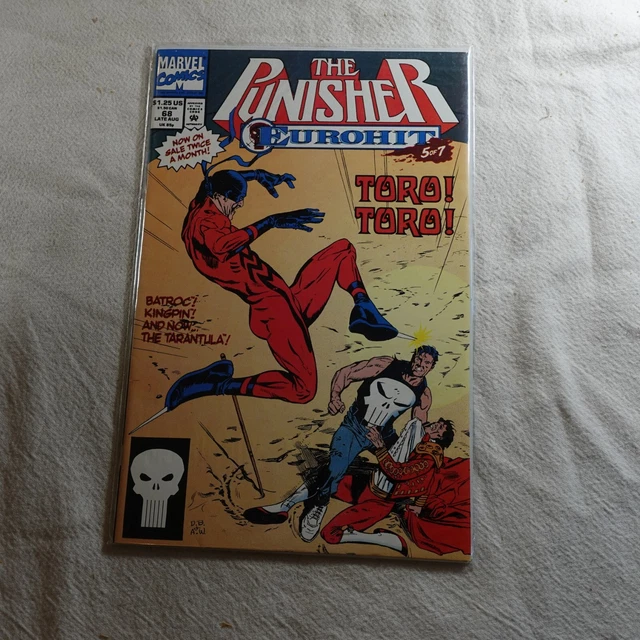 The Punisher Eurohit Issue 68 Marvel Comic Book BAGGED AND BOARDED