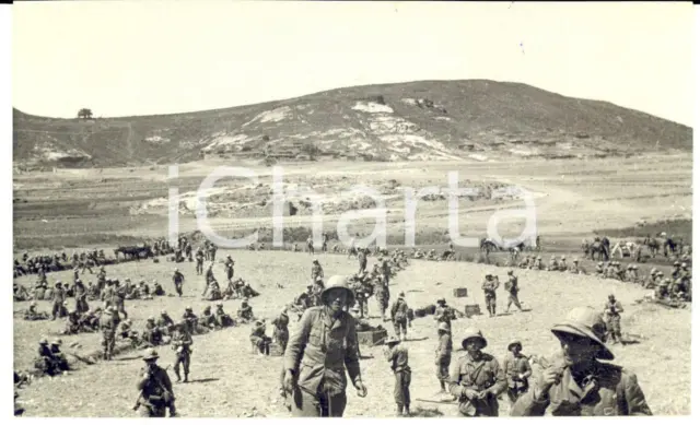1935 AFRICA ORIENTALE ITALIANA Truppe coloniali in marcia *Fotografia
