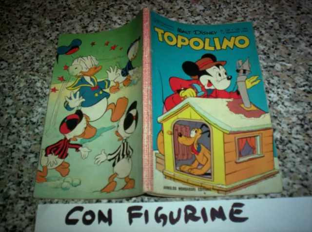 TOPOLINO LIBRETTO N.320 ORIGINALE MONDADORI DISNEY 1962 CON BOLLINO e FIGURINE