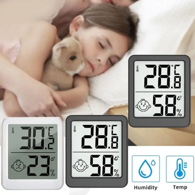 Digital Thermometer Hygrometer LCD Indoor Room Temperature Meter> Humidity  C5Y1