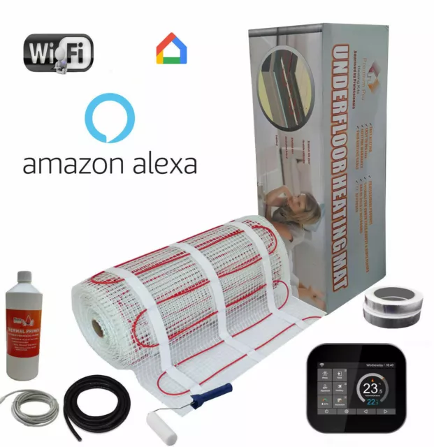 Kit eléctrico de alfombrilla de calefacción por suelo radiante 200w por m2 (Pro Elite)