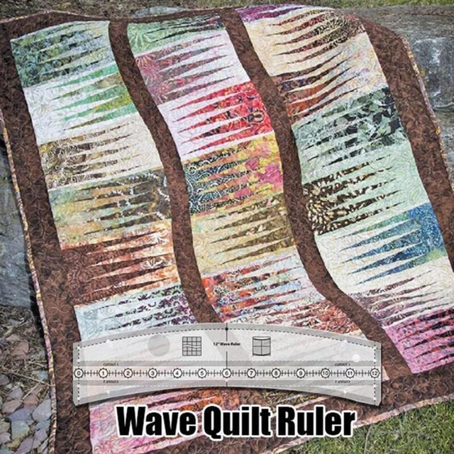 Wellenkantenlineal für Hand Patchwork Steppen Acryl Material 12 Zoll