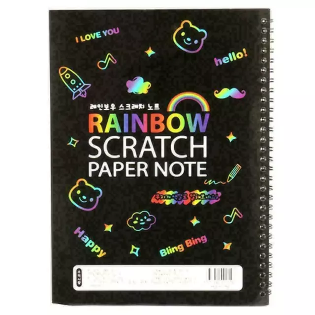 CREATIVE SCRATCH ART Paper for Kids DIY Drawing Toy with Rainbow Colors and  $12.97 - PicClick AU