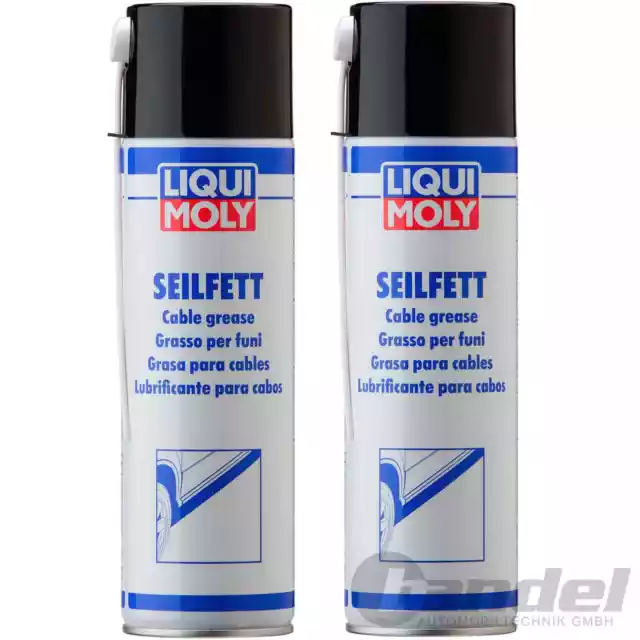 2x LIQUI MOLY 6135 SEILFETT SPRAY 500 ML HOHLRAUMVERSIEGLUNG UNTERBODENSCHUTZ