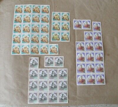 Lot of 59 Unused 1980's Castle Italy Stamps  50, 750 1000 Lira