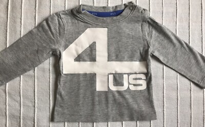 PACIOTTI 4US Tg.6 mesi Cesare Paciotti Camicia bambino maniche lunghe a righe bianche e blu 