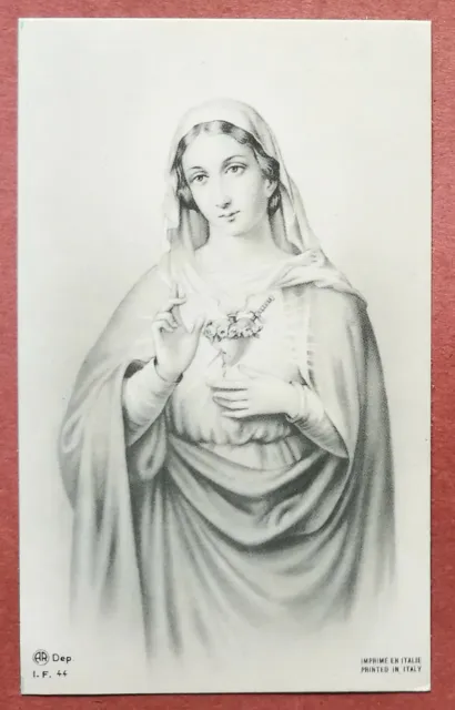 Santino Holy Card: Sacro Cuore di Maria - Ed. AR I.F. 44