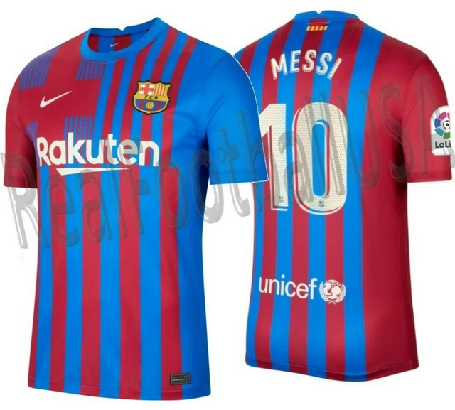 NIKE LIONEL MESSI Fc Barcelona Home Jersey 2021/22 £149.46 - PicClick UK