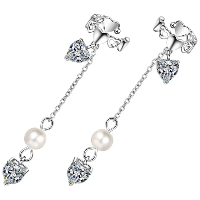 Liebes orecchino clip cristallo orecchini a polsino strass clip orecchini alla moda