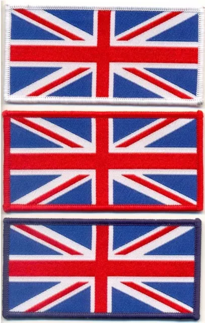 Tejido Union Jack Parche Pequeño 80mm x 40mm de Coser & Hierro En