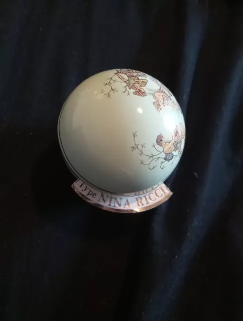 Rare !! Nina Ricci/Chanel Bardaco Solid Perfume Miniature Ceramic Bottle Pot