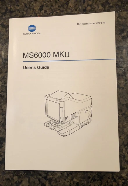 MINOLTA MS6000 MS 6000 MKII MICROFILM READER SCANNER Users Guide