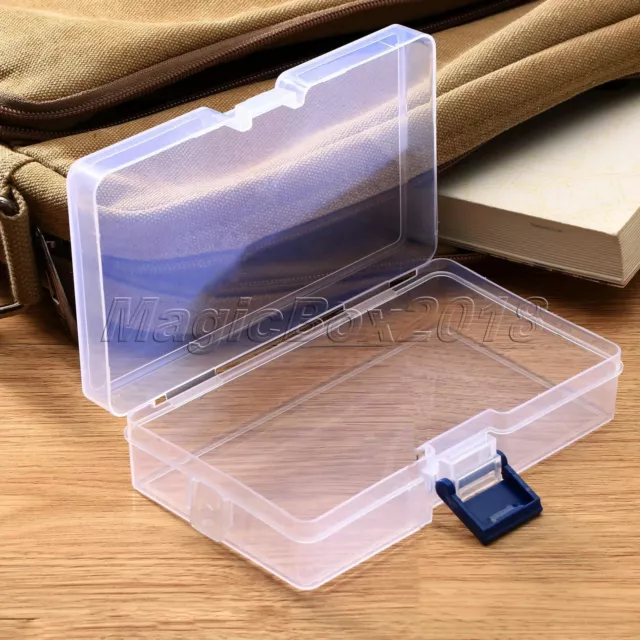 Transparent Plastic Storage Box Clear Square Rubber band Cosmetic Jewelry Box