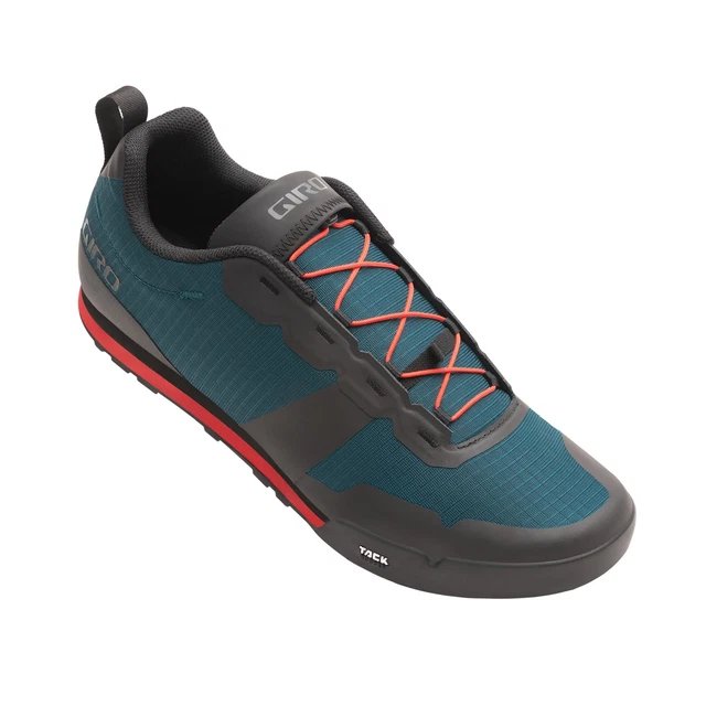 Giro Tracker Fastlace MTB Bicycle Cycle Bike Shoes Harbor Blue / Bright Red