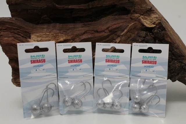 Balzer Shirasu Jighead rund Gr. 9/0 50g 70g 90g Jighaken Jigkopf Raubfischangeln