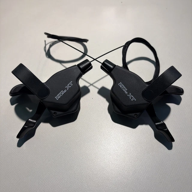 SHIMANO DEORE XT SL-M739 8 Speed 3 x 8 Shifter Pods Vintage