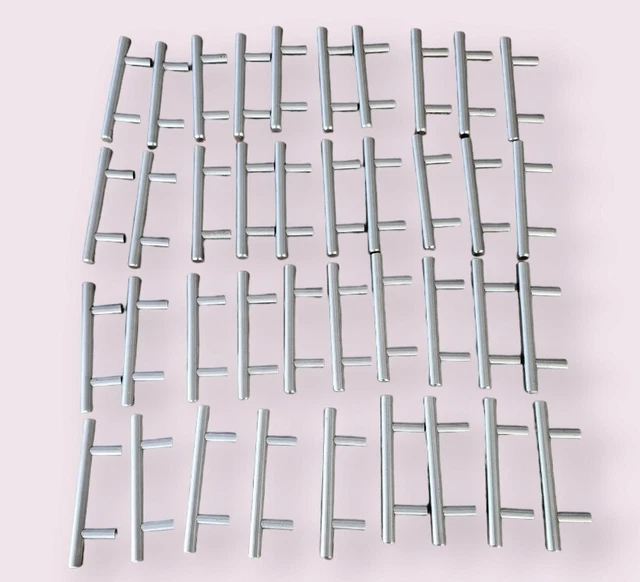 39 Count Brushed Nickel Cabinet Pulls 2.5 Inch Hole To Hole No Screws Included!