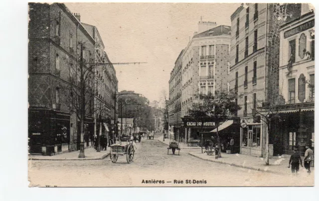 ASNIERES - Hauts de Seine - CPA 92 - la rue St Denis