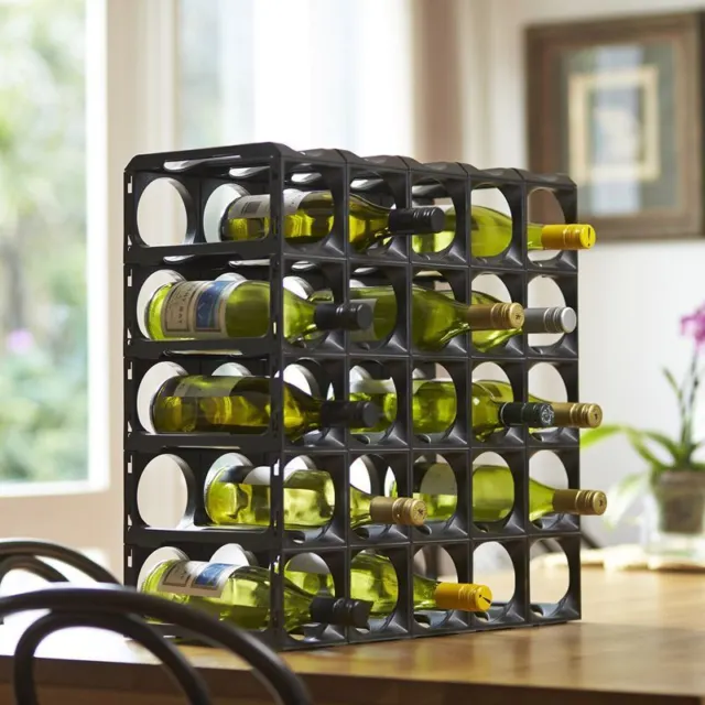 Stakrax - Module Wine Rack 30 Piece Kit Black (Made in Australia) 3