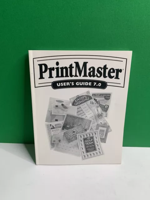 PRINTMASTER USER’S GUIDE 7.0 MINDSCAPE Paperback Book NEW