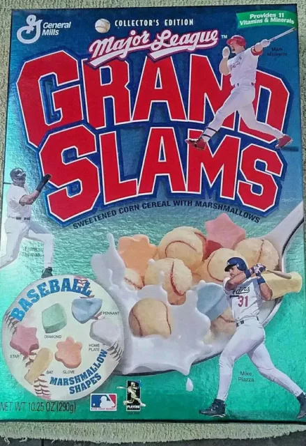 90s Grand Slam Cereal Box Bonds Piazza McGwire Frank Thomas Bagwell