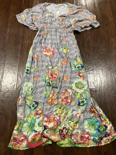 NWT Cost Plus World Market multicolor floral maxi dress