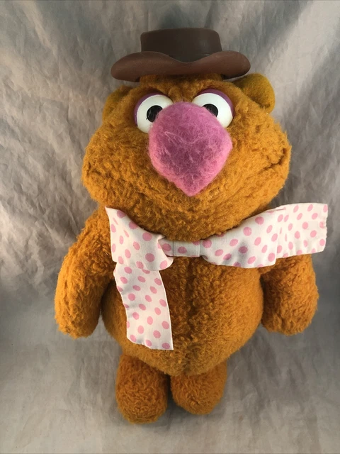 Fozzie Bear Plush Muppets Fisher Price Doll 14" Stuffed Jim Henson Vintage 1976