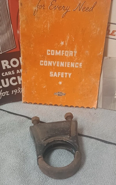 1937 1938 Chevrolet Steering Column Clamp Assembly 37 38 Gm Original Car 1937 1938 Chevrolet Steering Column Clamp Assembly 37 38 Gm Original Car