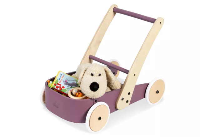 2.Wahl Retourware - Lauflernwagen/Baby Walker/Gehhilfe Baby Typ 2B brombeer -...