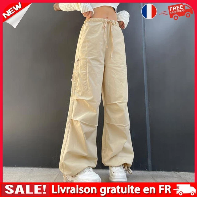 HARAJUKU BAGGY PANTS Y2K Pockets Cargo Trousers Low Rise Casual Loose