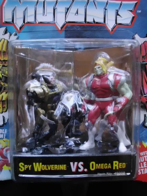 X-Men - Steel Mutants - Spy Wolverine vs.Omega Red - Toy Biz 1994 - Damaged Card 3