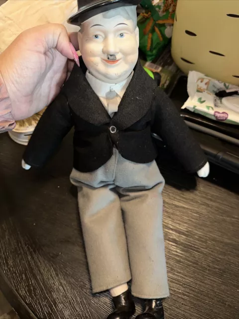 Oliver Hardy Porcelain doll 18 inches tall