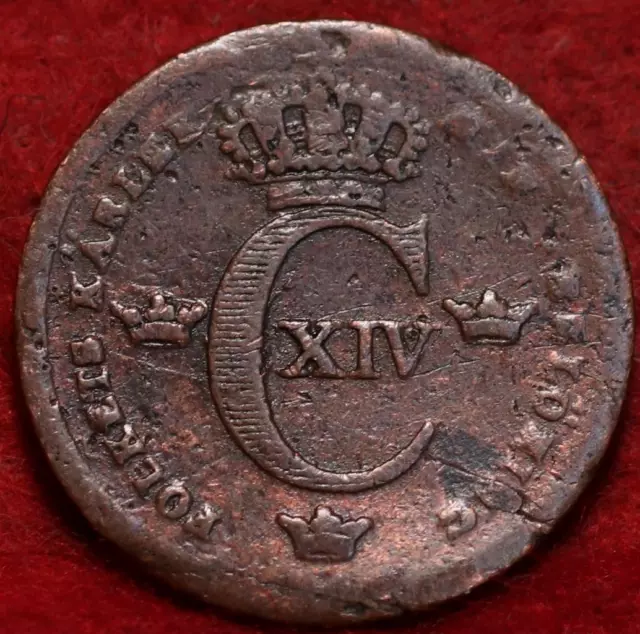 1839 Norway 1/6 Skilling Foreign Coin